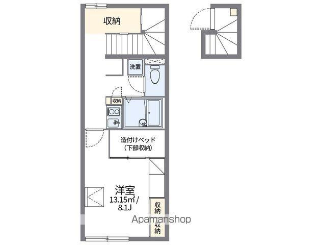 レオパレス三輪弐番館(1K/2階)の間取り写真