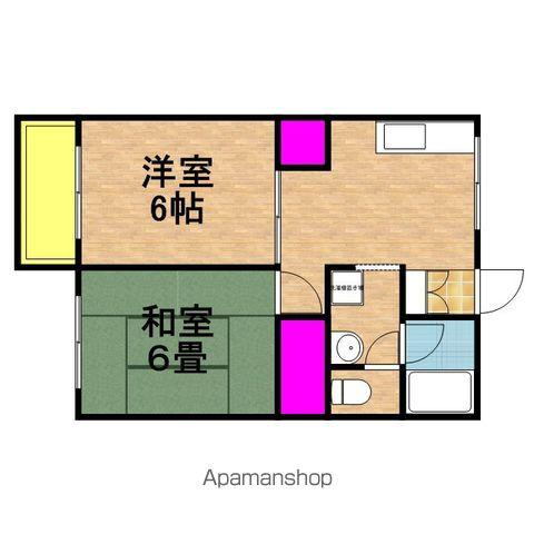 グリーンテリア第5(2DK/1階)の間取り写真