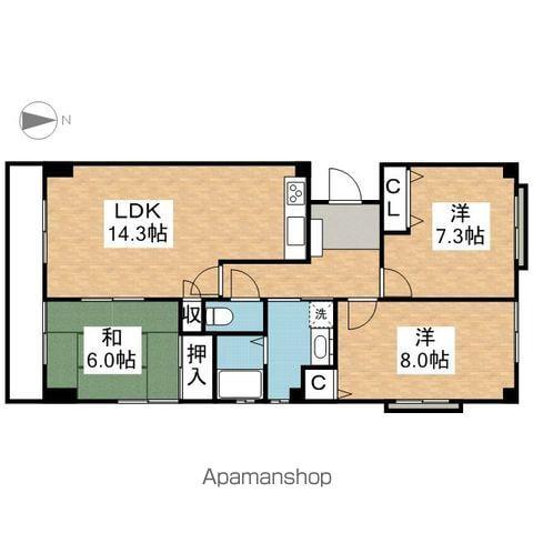 EZサイト(3LDK/1階)の間取り写真