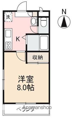 LEGACYⅠ(1K/3階)の間取り写真