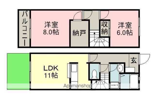 セレーノ(2LDK)の間取り写真
