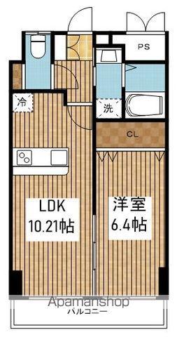 グレイスヴィラ西大畑(1LDK/1階)の間取り写真
