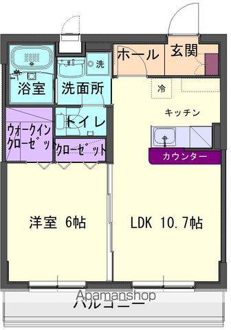 ソラーレ北上花園(1LDK/1階)の間取り写真
