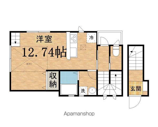 ナチュールメゾン1(ワンルーム/2階)の間取り写真