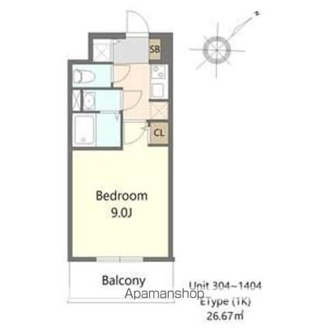 S-RESIDENCE堺ALTKLAS(1K/3階)の間取り写真