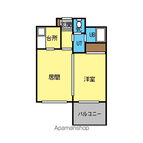 ハウスオブリザ平岸七番館(1LDK/4階)の間取り写真