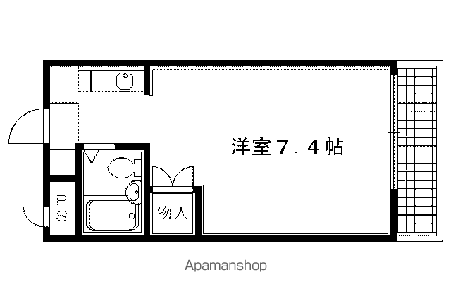 ハイツ葵(1K/1階)の間取り写真