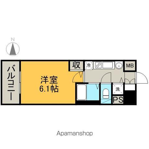 プレサンスSAKAE白川公園Ⅱ(1K/7階)の間取り写真