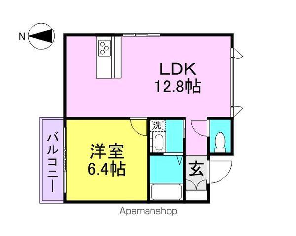 アークプラッツ(1LDK/7階)の間取り写真