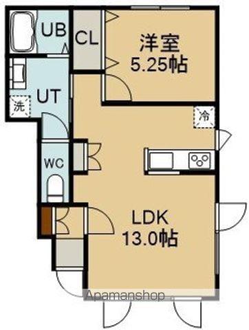 コルレⅡ(1LDK/1階)の間取り写真
