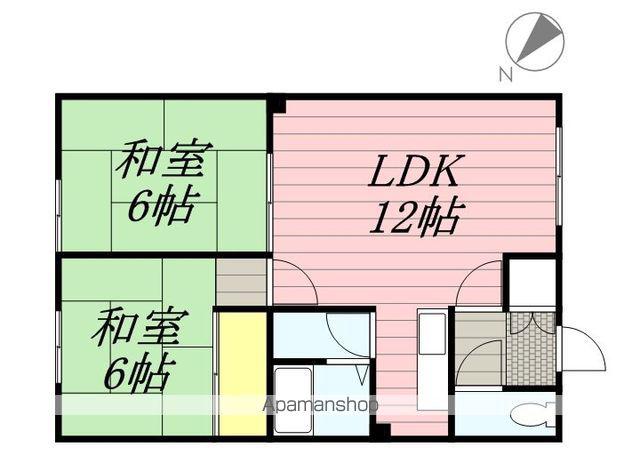第5竹道ハイツ(2LDK/2階)の間取り写真