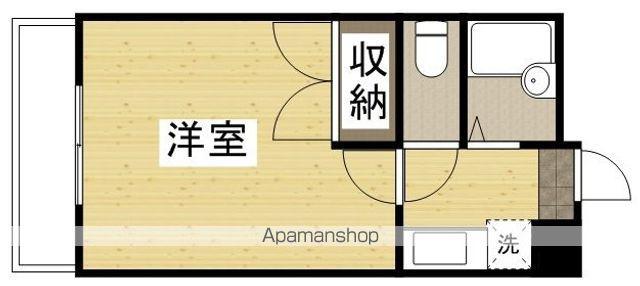シンフォニー(1K/2階)の間取り写真