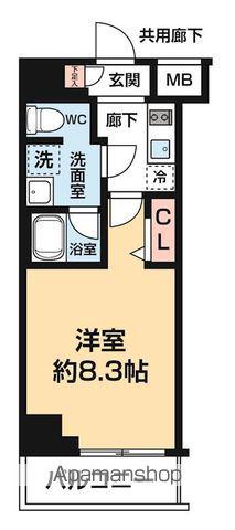 ARCOBALENO KANAMACHI Ⅱ(1K/13階)の間取り写真