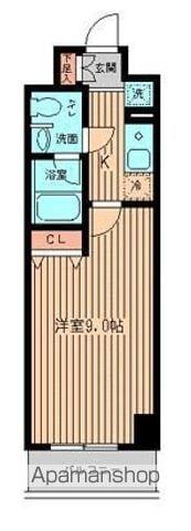 VERDES(1K/8階)の間取り写真