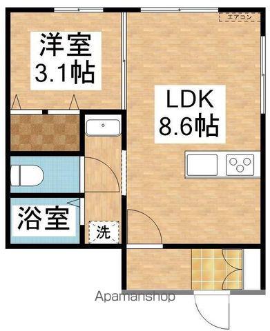 シャングリラⅠ(1LDK/1階)の間取り写真