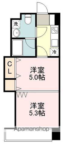 定禅寺HILL(2K/9階)の間取り写真