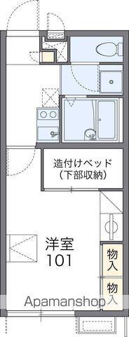 レオパレスSEIRINⅢ(1K/2階)の間取り写真
