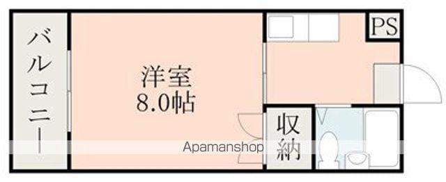 コーポ上山(1K/2階)の間取り写真