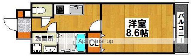 TKアンバーコート堺東Ⅱ(1K/10階)の間取り写真