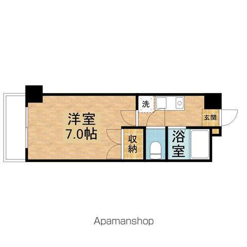 サンシティ柏木Ⅰ(1K/4階)の間取り写真