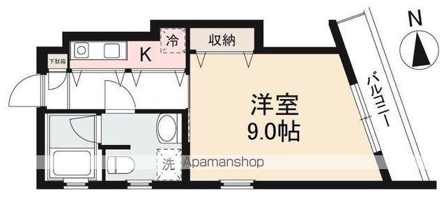 MAISON BELLE栗林(1K/2階)の間取り写真