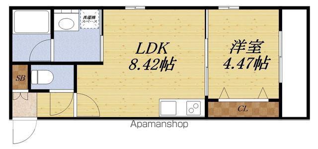 カサーディア加島2(1LDK/3階)の間取り写真
