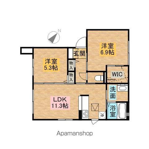 エイトク(2LDK/1階)の間取り写真