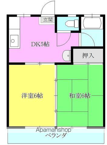 サンハイツ88(2DK/1階)の間取り写真