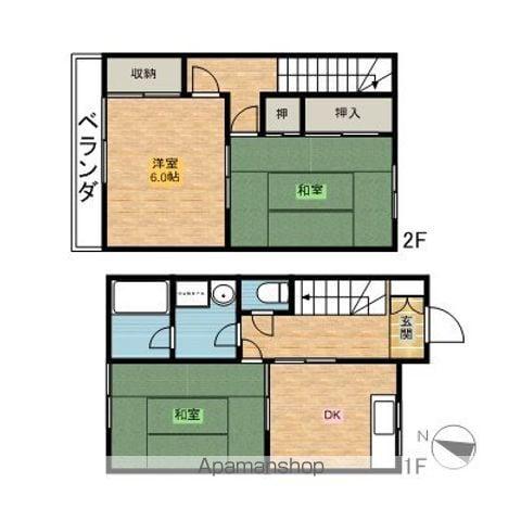 コーポ井口AB(3DK/1階)の間取り写真