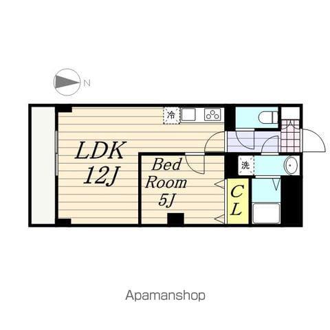 MSパラッゾ(1LDK/1階)の間取り写真