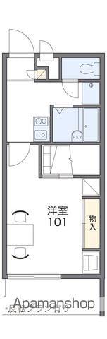 レオパレスしんどうⅢ(1K/2階)の間取り写真