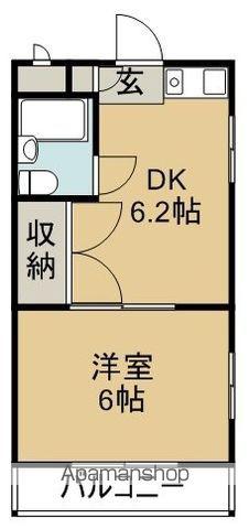 FMハイツ(1DK/2階)の間取り写真