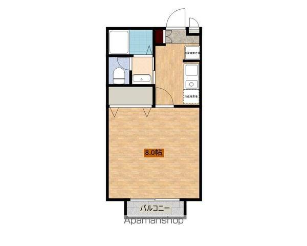 リバーサイド木崎Ⅰ(ワンルーム/1階)の間取り写真