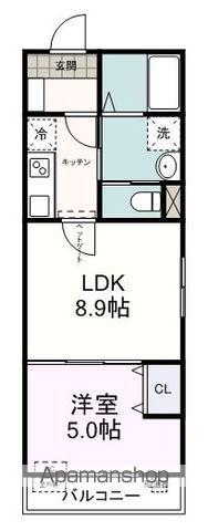 カーサ・ピアチェーベレ(1LDK/4階)の間取り写真