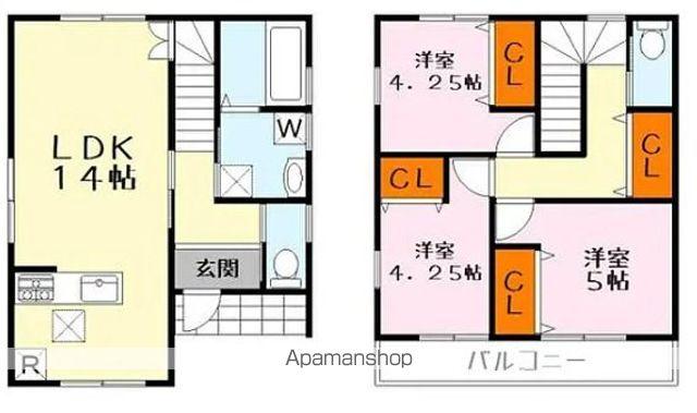 東海道本線 草津駅(滋賀) 徒歩16分 2階建 築3年(3LDK)の間取り写真
