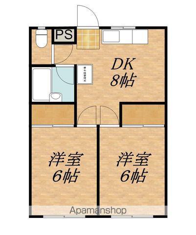 セピアマンション(2DK/1階)の間取り写真