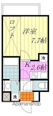 グランツ(1K/5階)の間取り写真