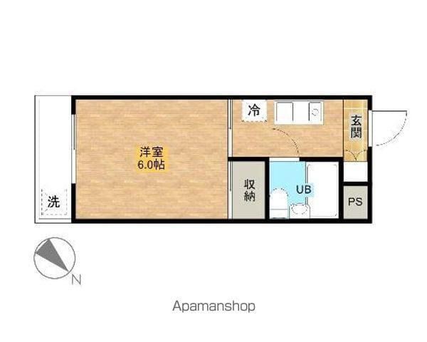 ピュアハイツ(1K/1階)の間取り写真