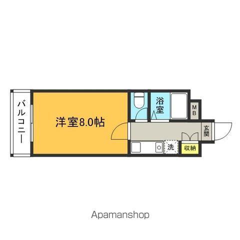 ノアーズアーク博多南(1K/4階)の間取り写真