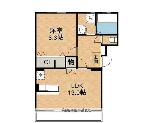 アーバンサウスⅡ(1LDK/3階)の間取り写真