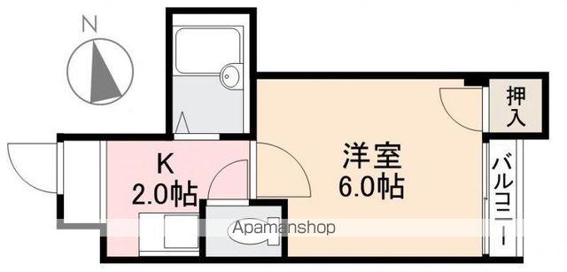 シャンボール瀬戸Ⅰ(1K/1階)の間取り写真