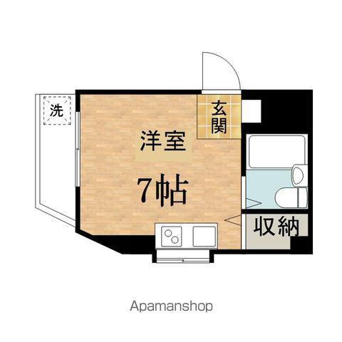 アレーゼK(ワンルーム/4階)の間取り写真