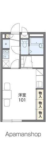 レオパレスマリンコート鹿嶋(1K/2階)の間取り写真