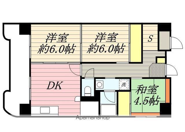 ビレッジハウス桜台タワー4号棟(2LDK/11階)の間取り写真
