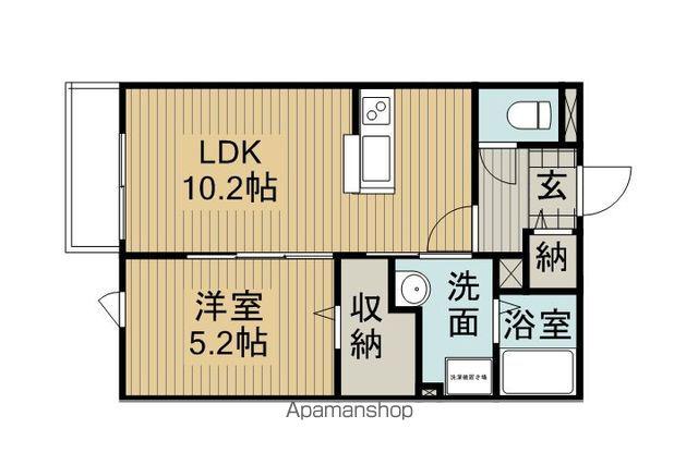 ラシーネ・K(1LDK/2階)の間取り写真