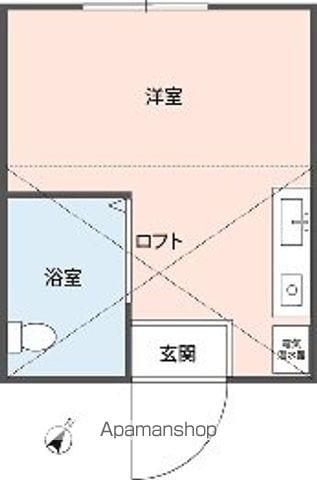 ヴィラー世田谷(ワンルーム/1階)の間取り写真
