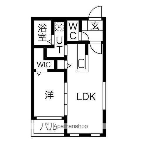 AVENIR43(1LDK/2階)の間取り写真