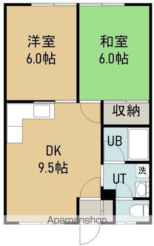 第5タジマハイツ(2DK/1階)の間取り写真