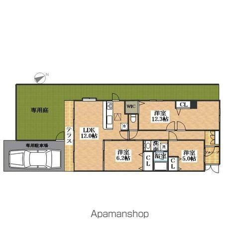 宝マンション小田井(3LDK/1階)の間取り写真