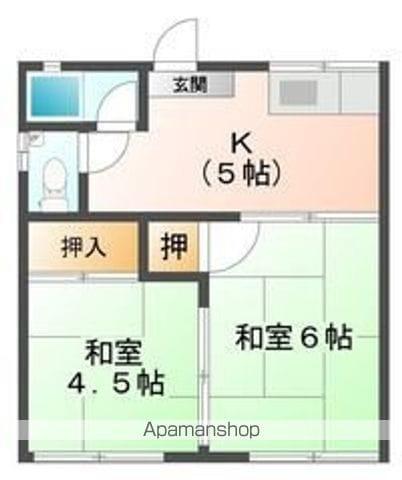 コンフォート2180(2K/2階)の間取り写真